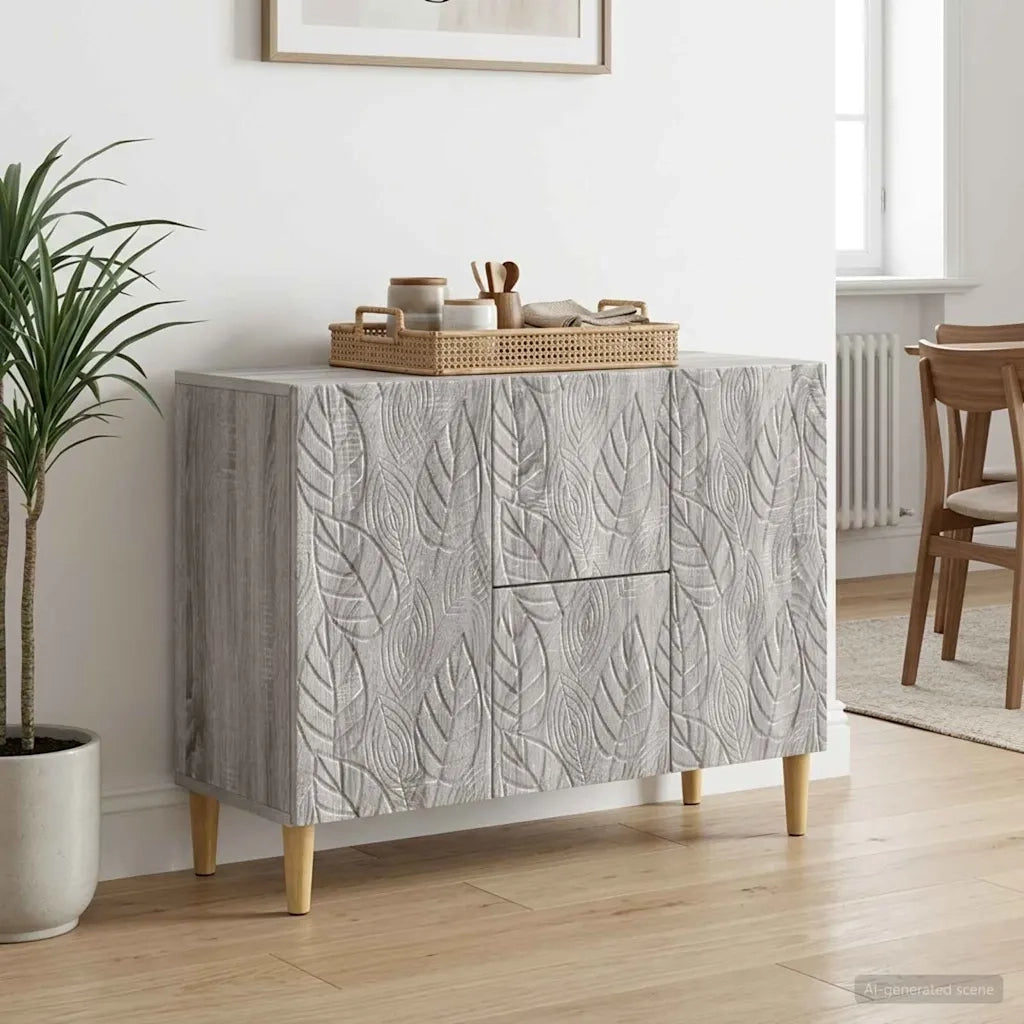 Credenza Sonoma grigio 89 x 34,5 x 60 cm Legno ingegnerizzato 895121