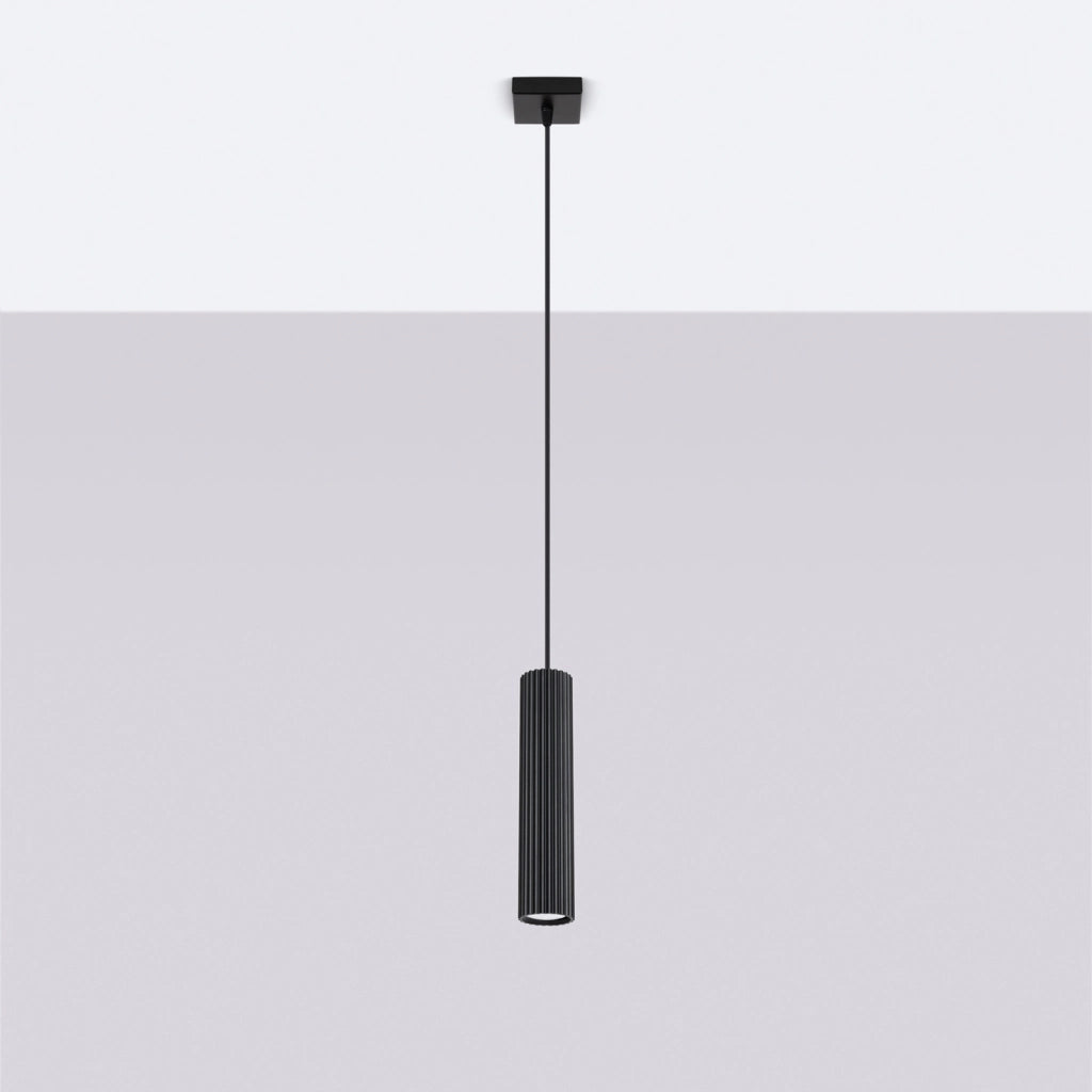 Lampada a sospensione KARBON 1 nero
