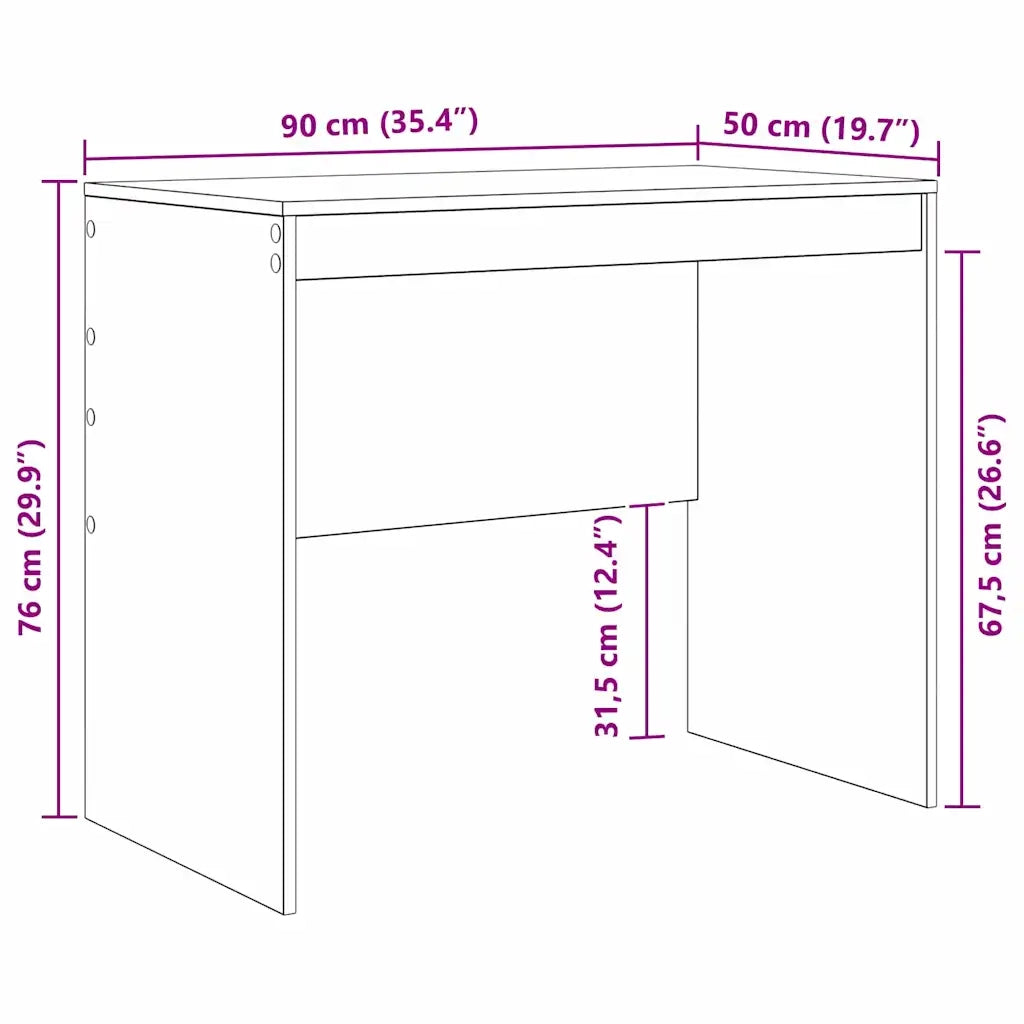 Scrivania Bianco 90 x 50 x 76 cm 869434
