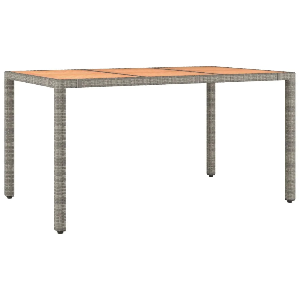 Set da Pranzo da Giardino 7 pz con Cuscini in Polyrattan Grigio 3157587