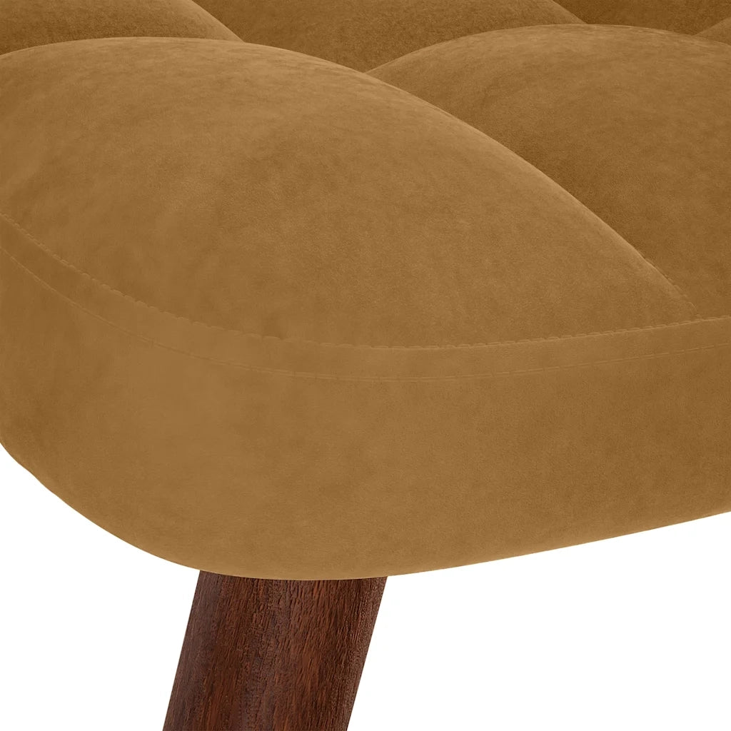 Poltrona Relax | Sedia Relax con Poggiapiedi Marrone in Velluto