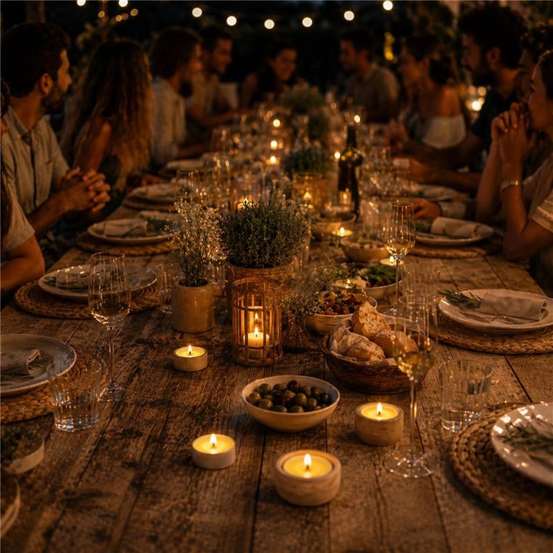 MAXI TEA LIGHT ALLA CITRONELLA 60 PEZZI – CANDELE ANTIZANZARE, DURATA 4 ORE