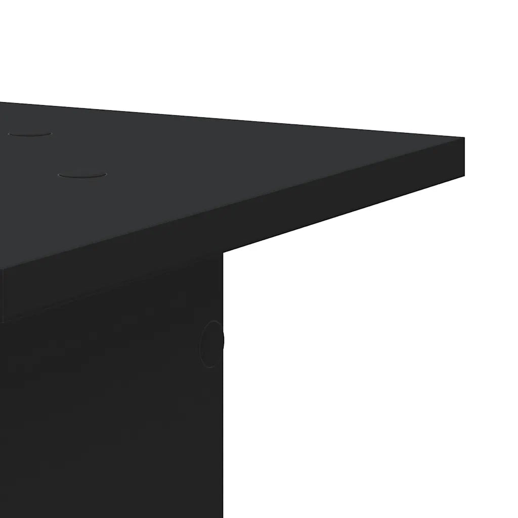 Supporti per piante | Sostegno per piante 2 pz Neri 30x30x95 cm Legno Multistrato
