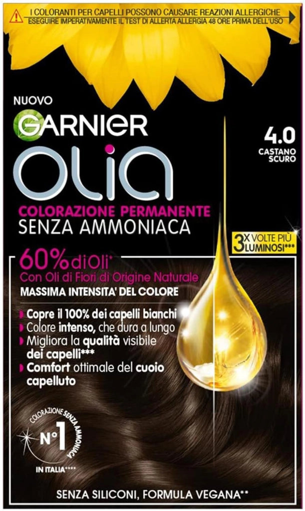 GARNIER OLIA TINTA CAPELLI 4.0 CASTANO SCURO