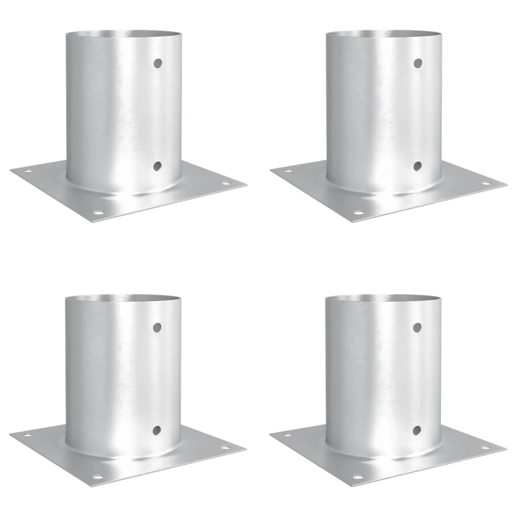 Ancora rotonda per terreno 4 pz Argento 18 x 18 x15 cm Metallo CFW4449845
