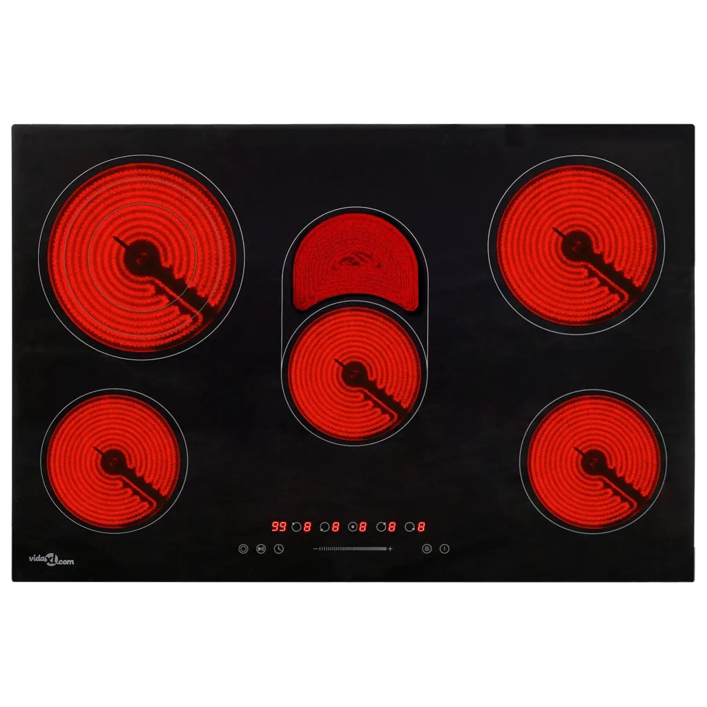 Piano Cottura in Ceramica 5 Zone e Controlli Touch 90 cm 8500 W CFW9376021