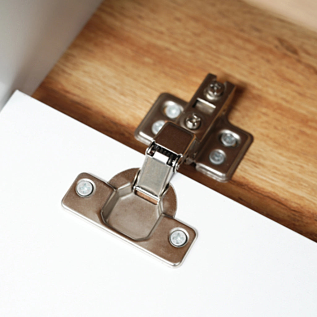 Mobile TV bianco e legno - Zephmum - Stile rustico con ante e ripiani