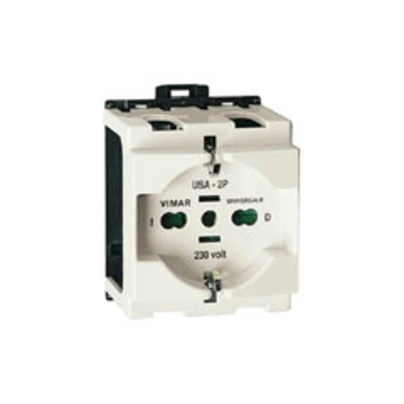 09967 Presa 2P+T 16A Universale Guida Din