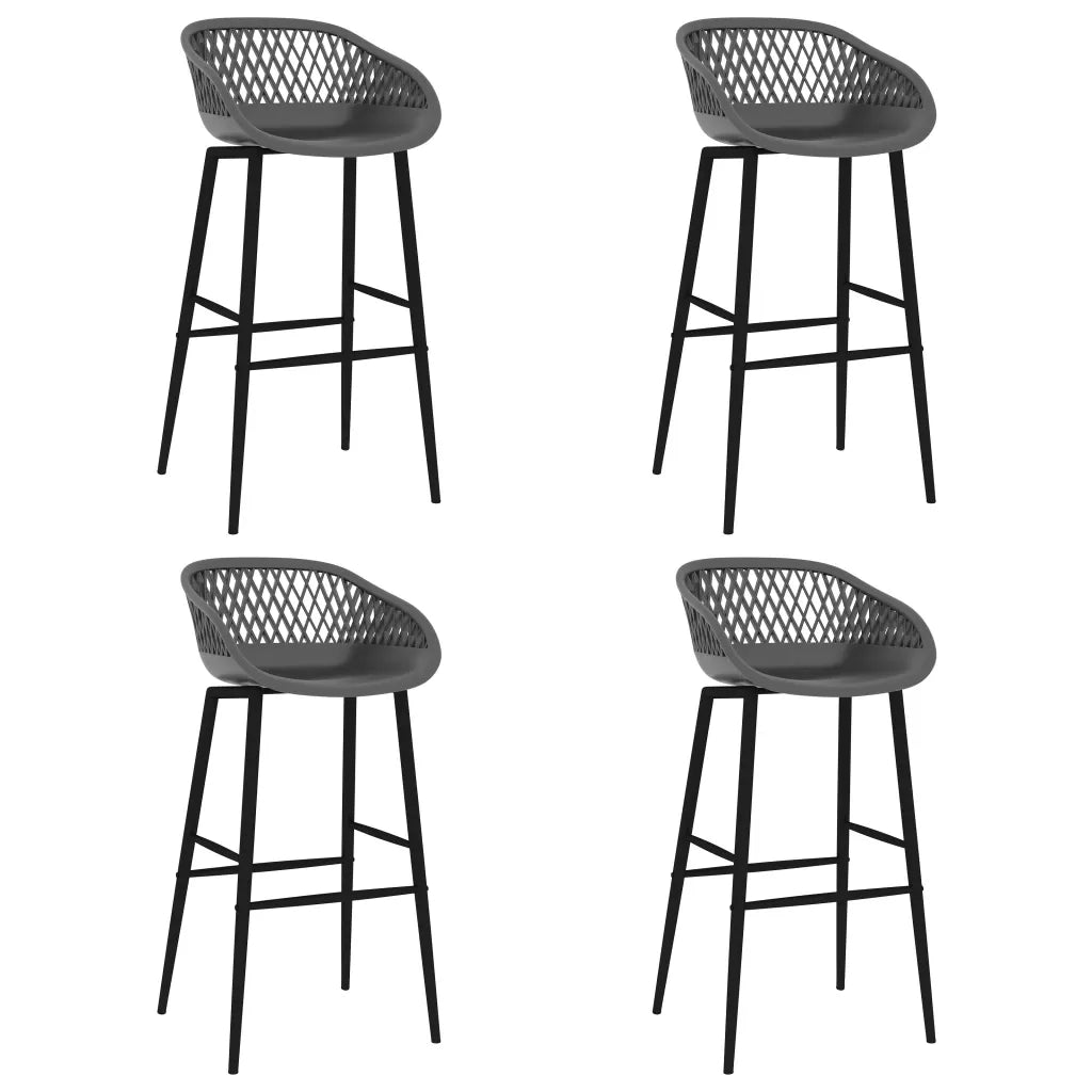 Set da Bar 5 pz Bianco e Grigio 3057433