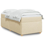 Giroletto a Molle con Materasso Crema 90x190 cm in Tessuto 3285343