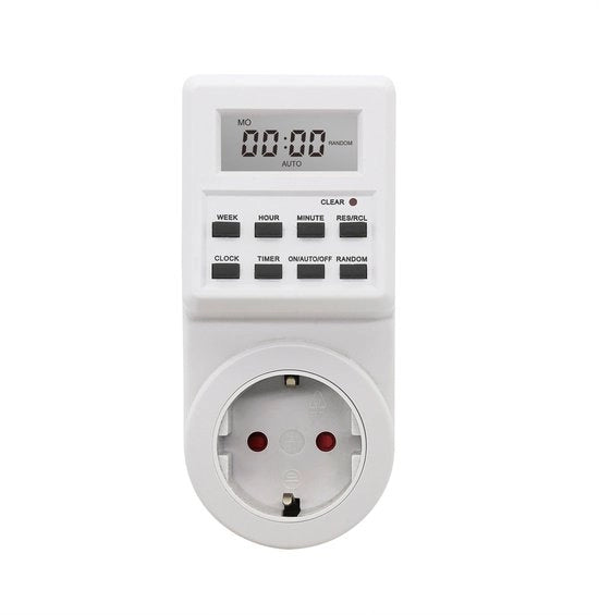 Timer a doppio canale con schermo, contatore intelligente con timer, contatore timer per uso domestico