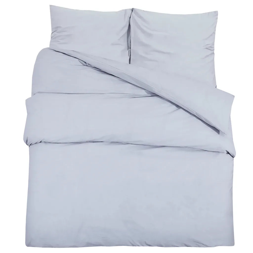 Set Copripiumino Grigio 240x220 cm in Cotone 136096