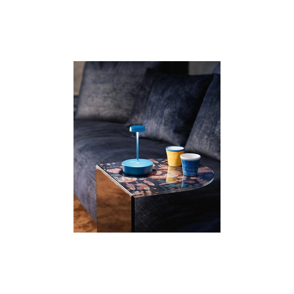 Lampada a led da tavolo Swap mini pro Nero ricaricabile e dimmerabile