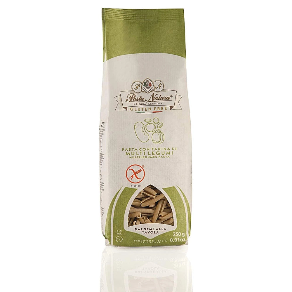 Pasta natura caserecce con farina di multi legumi 10 confezioni da 250 grammi