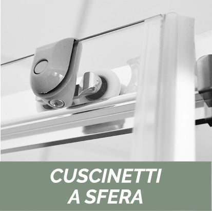 Box doccia circolare in cristallo trasparente - Essential