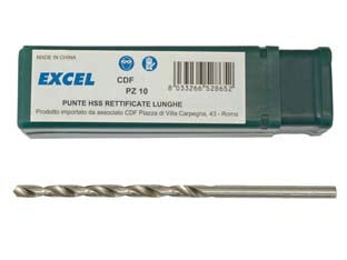 PUNTE HSS RETTIFICATE PROLUNGATE- - ø mm.3,5x115 - 10 pezzi EXCEL
