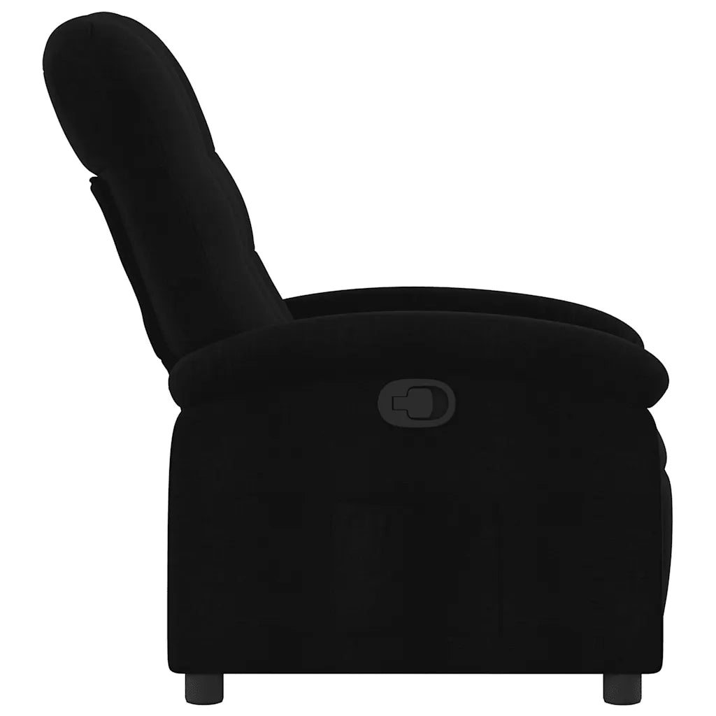 Poltrona reclinabile in tessuto nero 3205382