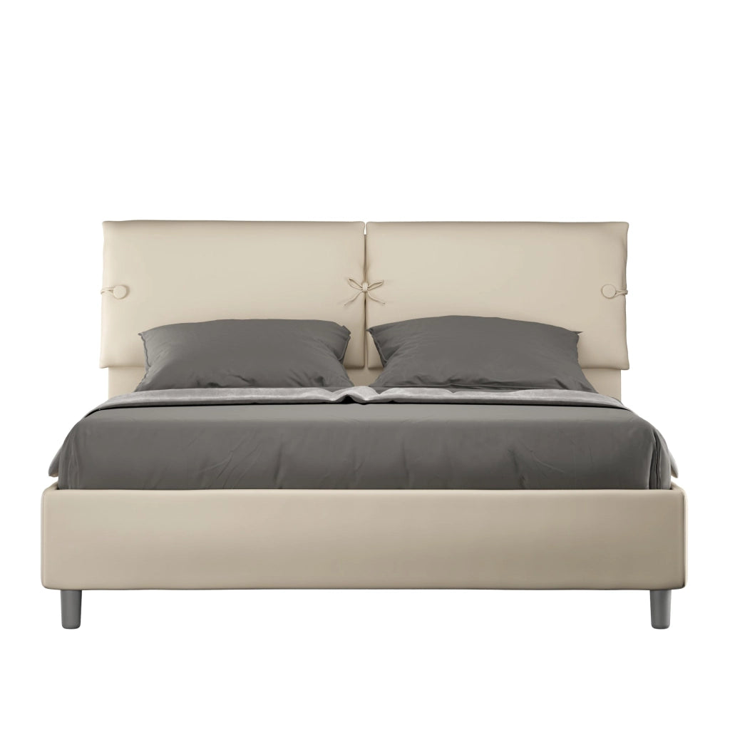 Letto Matrimoniale 160x190 cm con Rete Sleeper Tortora