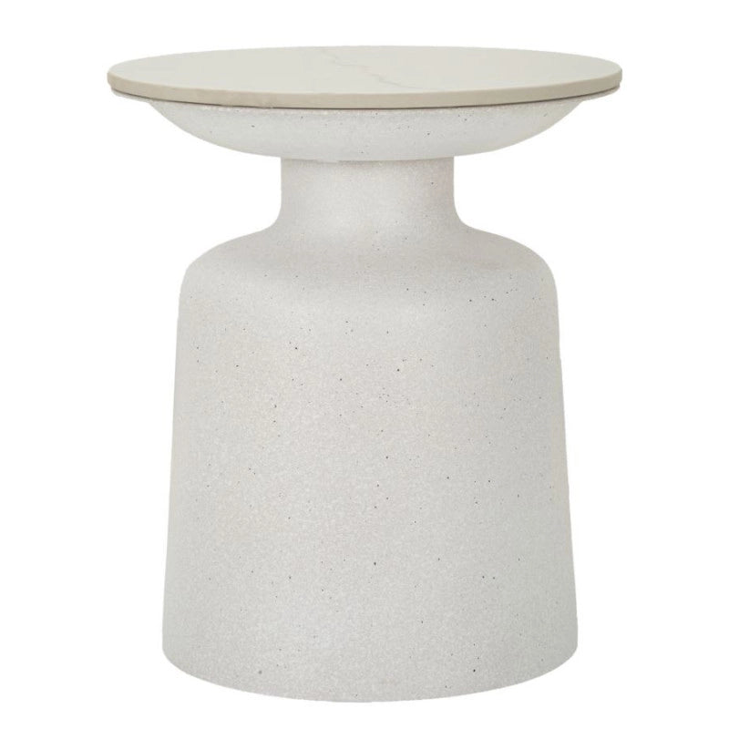Tavolinetto White Fush cm ø 40x47