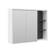 Vicco Specchio contenitore bagno Bianco/antracite 18 x 75 cm