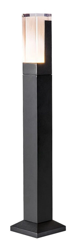 Lampione da giardino nero quadrato 60cm LED 7W IP54 Rabalux