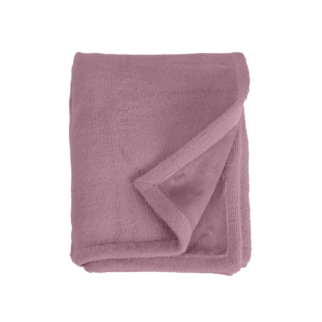 Coperta plaid rosa 130x170cm PANORA