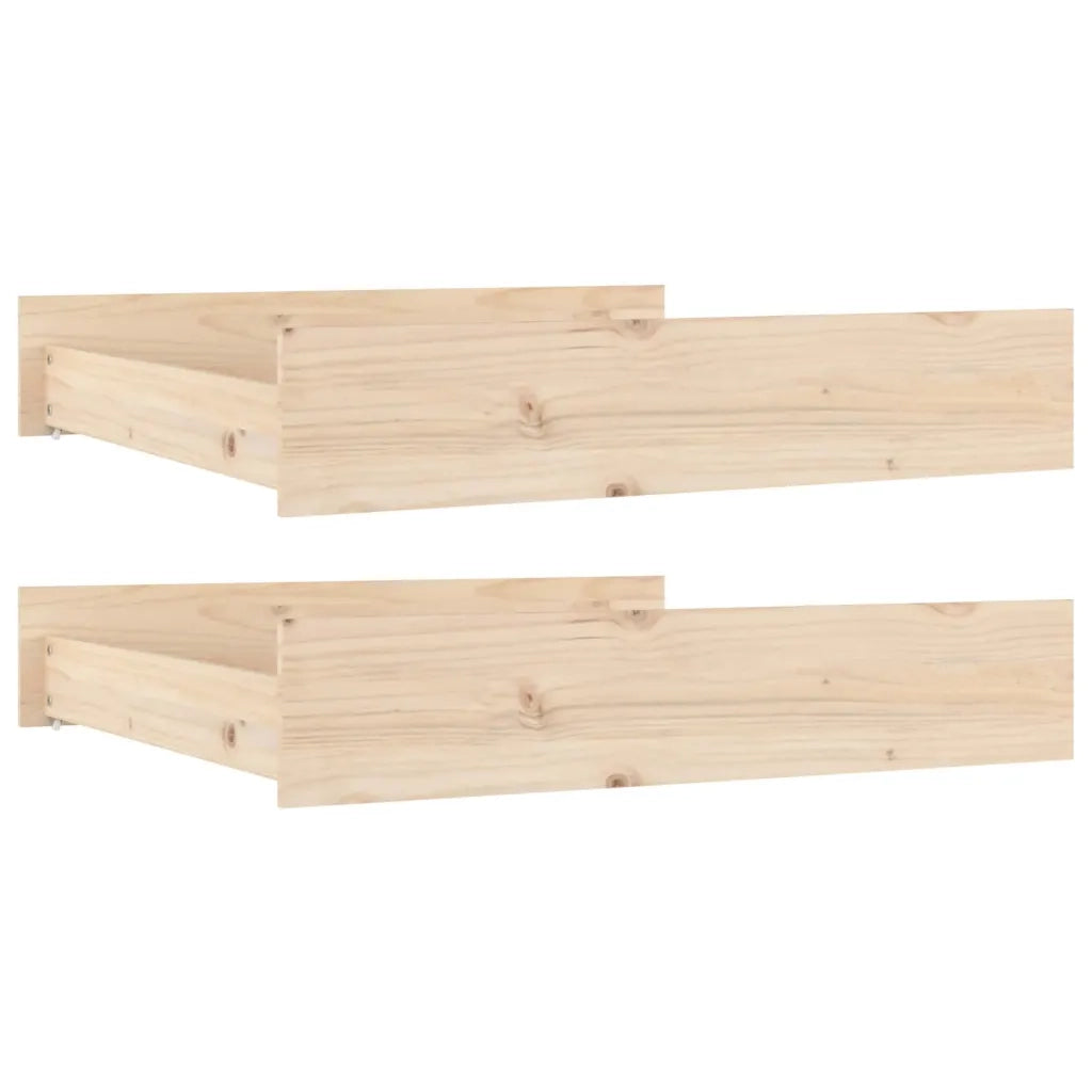 Cassettoni da Letto 2 pz in Legno Massello di Pino CFW7355766