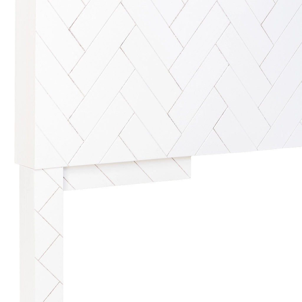 Testiera in legno bianco 160x07x100