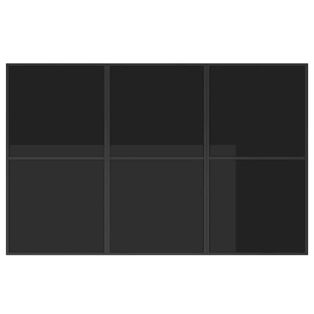 Set da Pranzo per Giardino 11 pcs Nero Acciaio 3335864