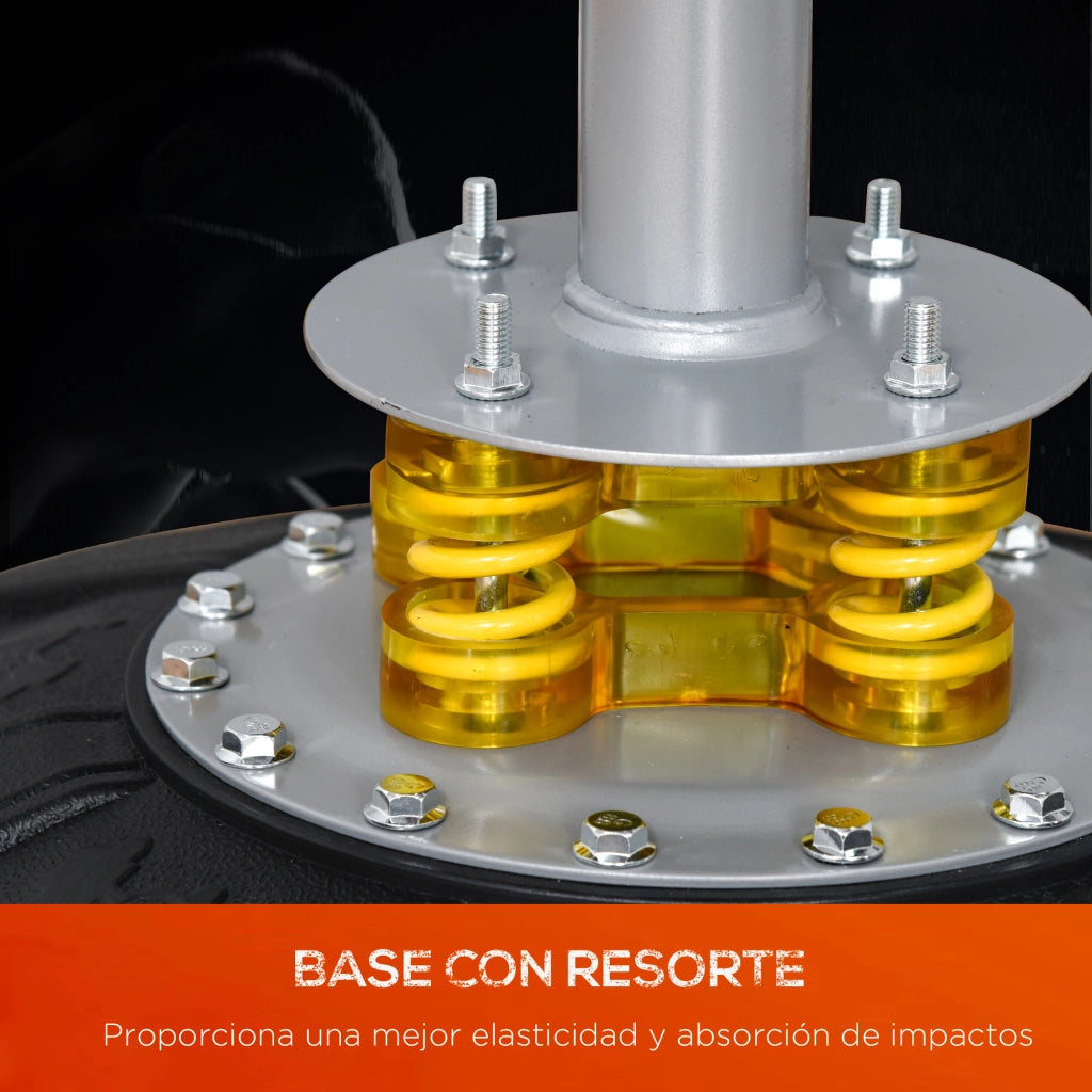 Saco da Boxe in Piedi Regolabile 3 Altezze con Base ¨C Minimal ¨C Nero