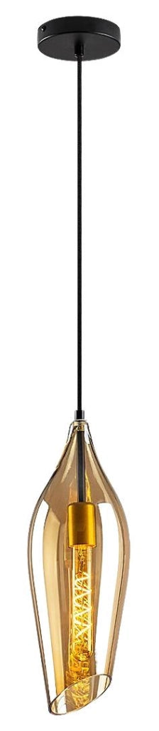 Lampada a sospensione Rabalux Bellini nera Ø14 E27