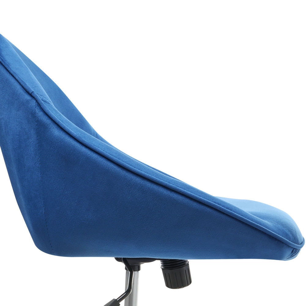 Sedia da ufficio in velluto blu marino Arredamento da ufficio elegante