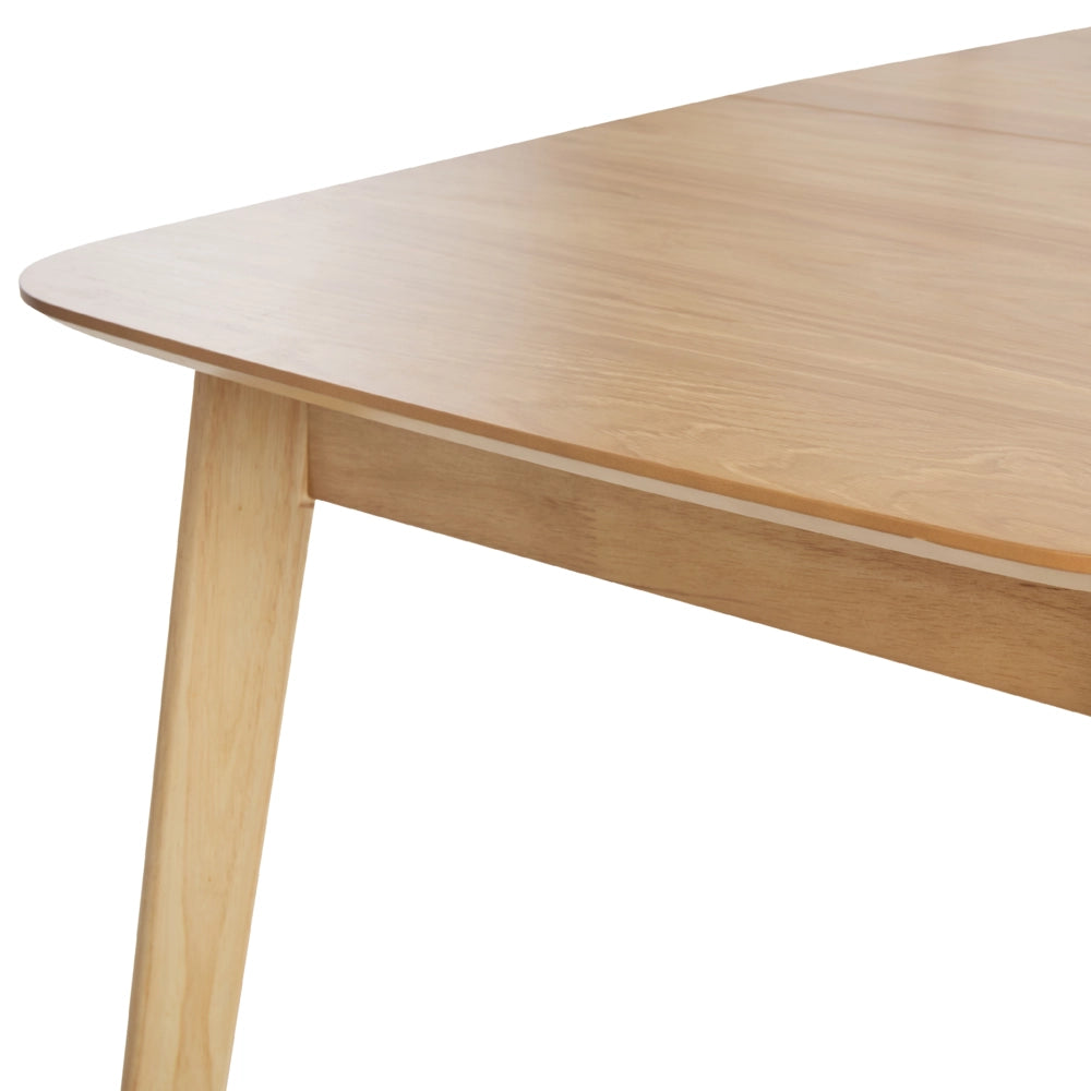 Tavolo da pranzo in legno di rovere chiaro 120/150 x 75 cm allungabile gambe in legno stile minimalista scandinavo