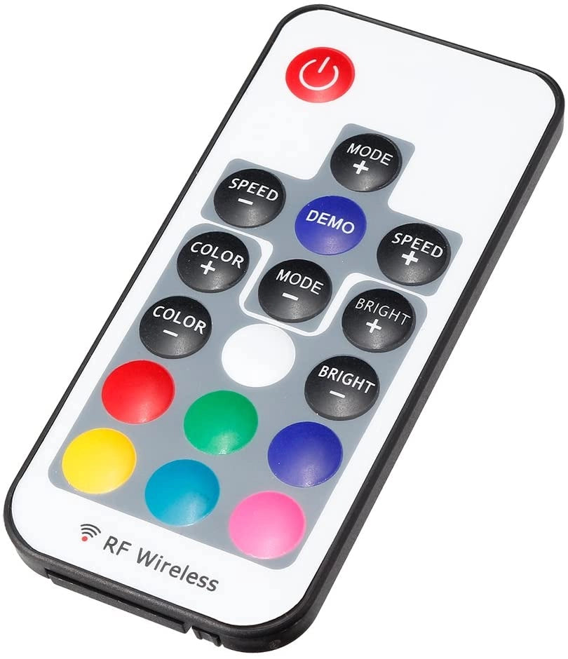 Mini Centralina Telecomando RF Dimmer Per Striscia Led 12V 24V RGB Wireless Cont
