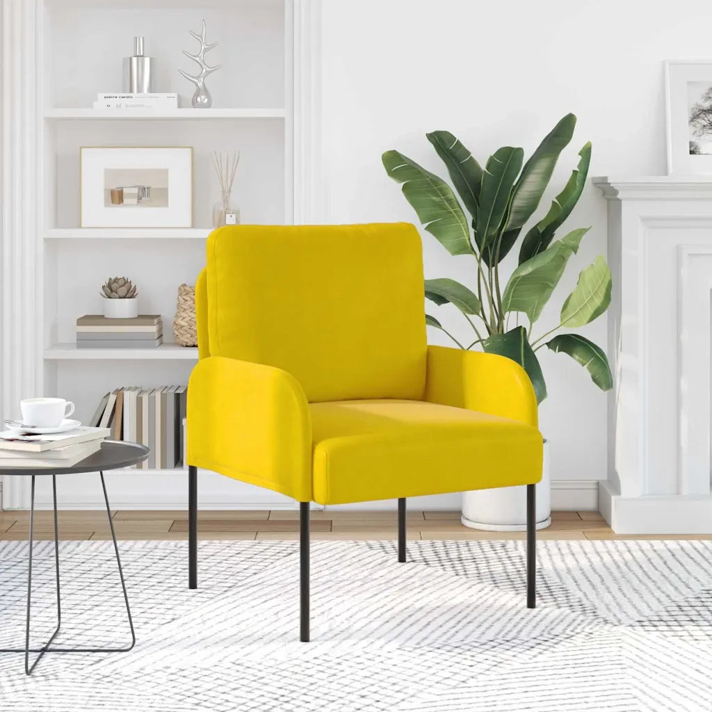 Divani con cuscino 55cm Giallo Legno compensato 42023444