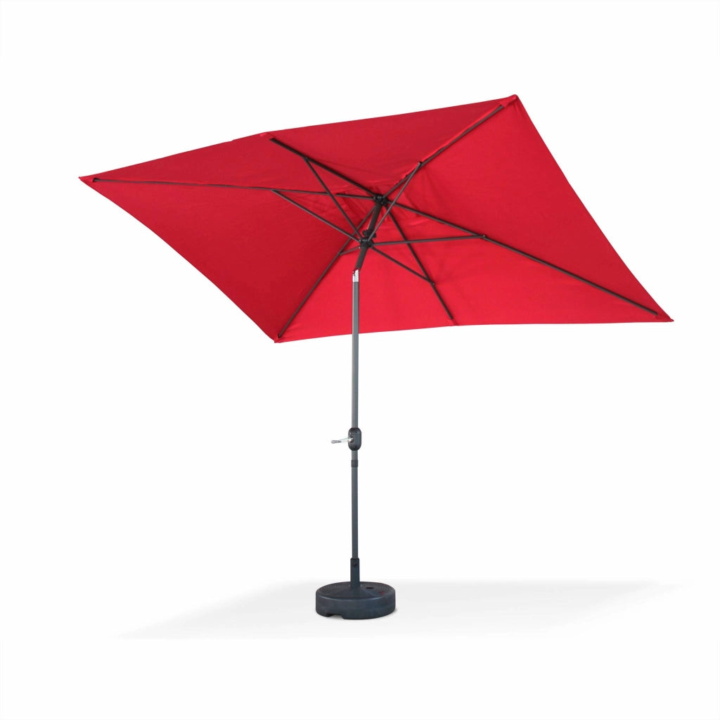 Ombrellone rettangolare, 2x3m, rosso