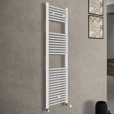 Termoarredo scaldasalviette bianco L 45x142 interasse 40 cm