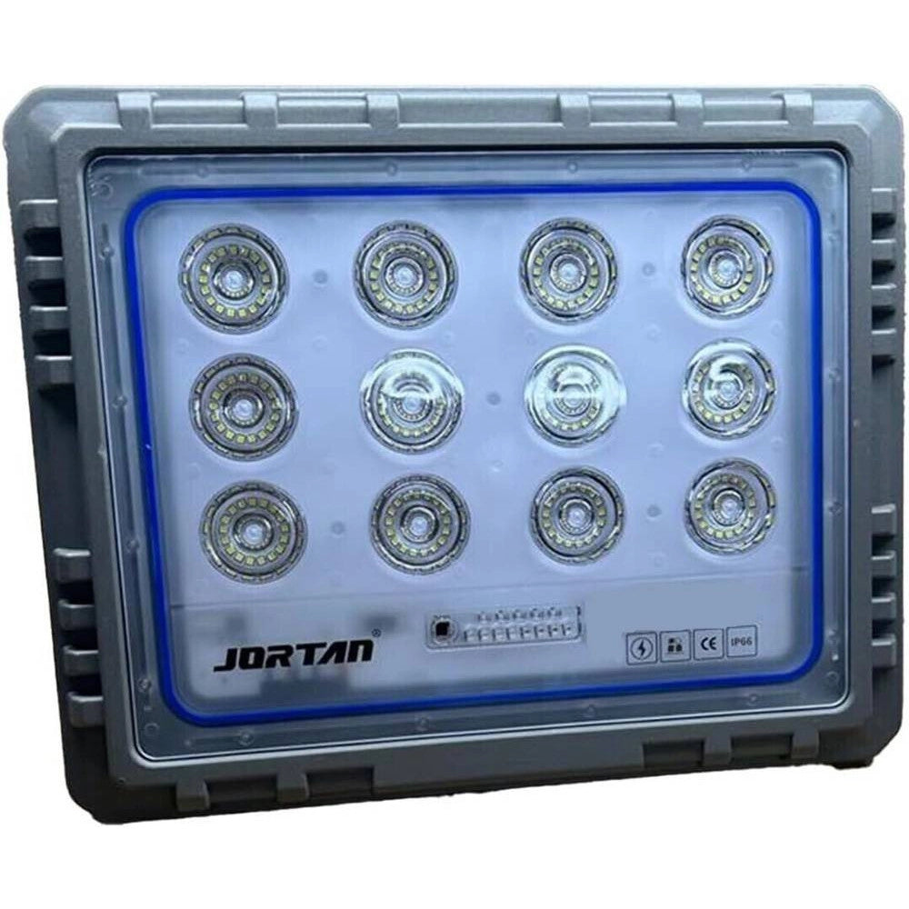 Trade Shop - Faro 200 Watt Con Pannello Solare Luce Forte Telecomando Batteria Lunga Durata -