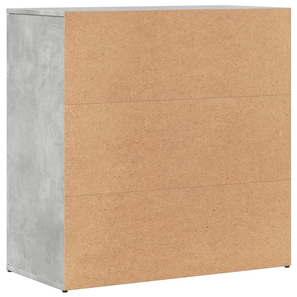 Credenza Grigio Cemento 79x38x80 cm in Legno Multistrato 840523
