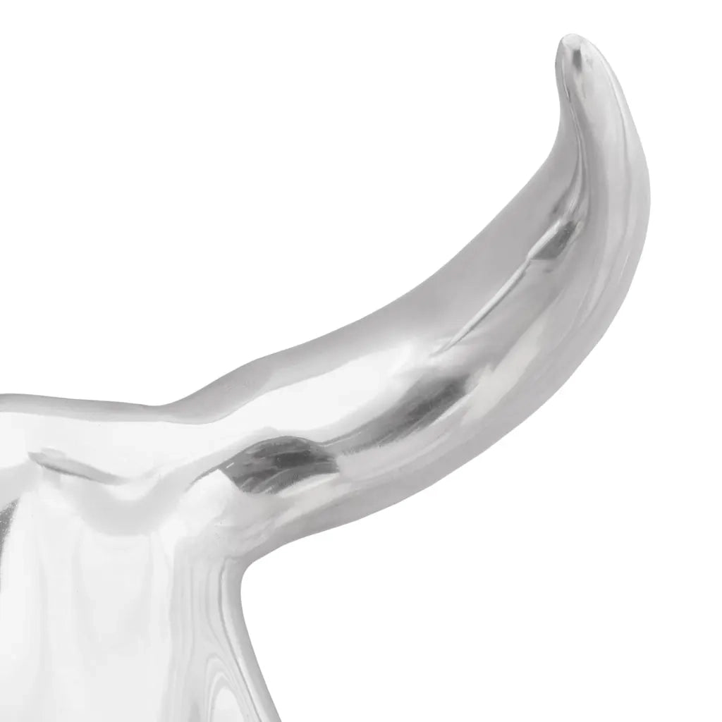 Teschio di toro Argento 34 x 13 x 53 cm Alluminio 42000134