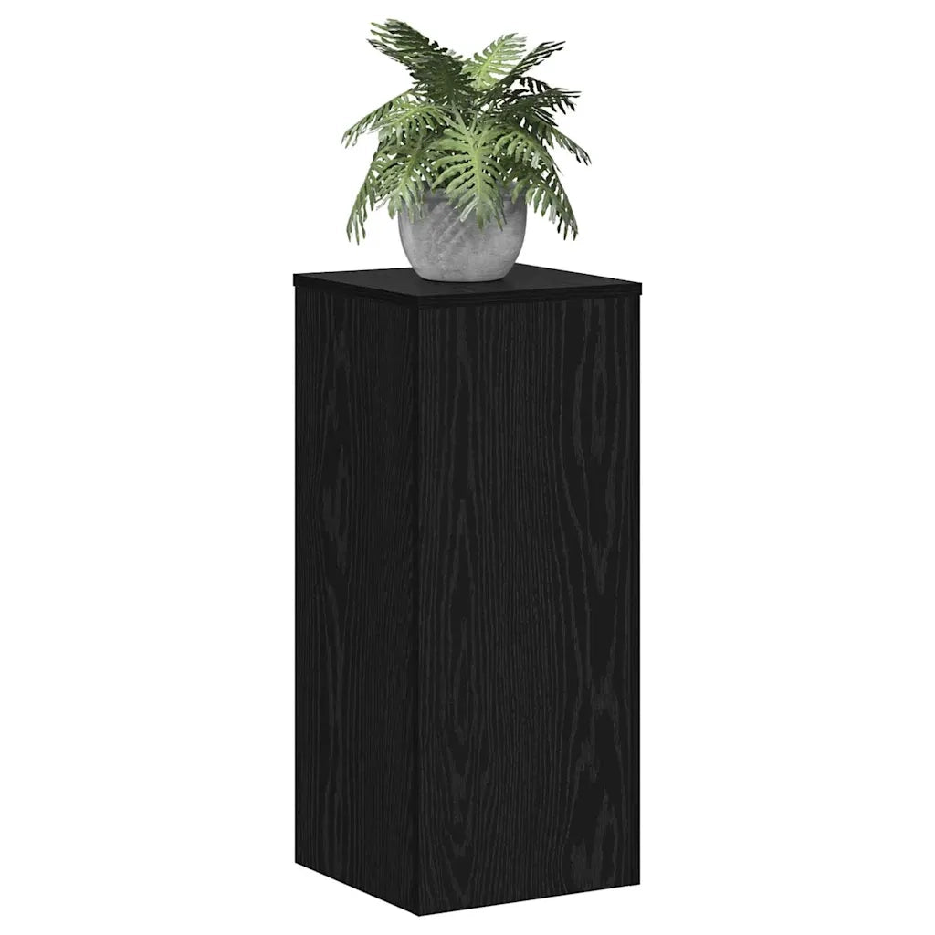 Supporto per piante | Sostegno per piante 2 pz Rovere Nero 30 x 30 x 70 cm