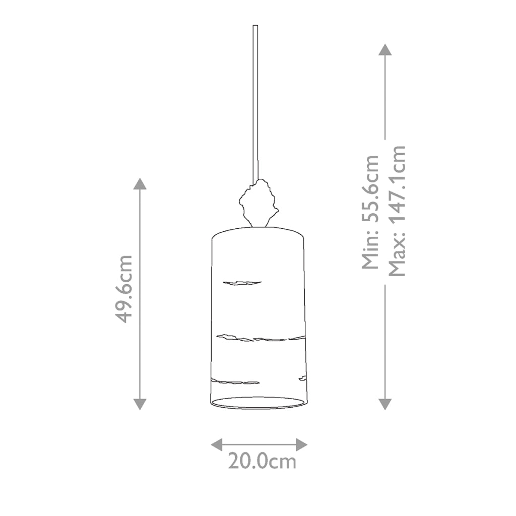 Lampada a sospensione Flambeau Fragment argento E27 100W