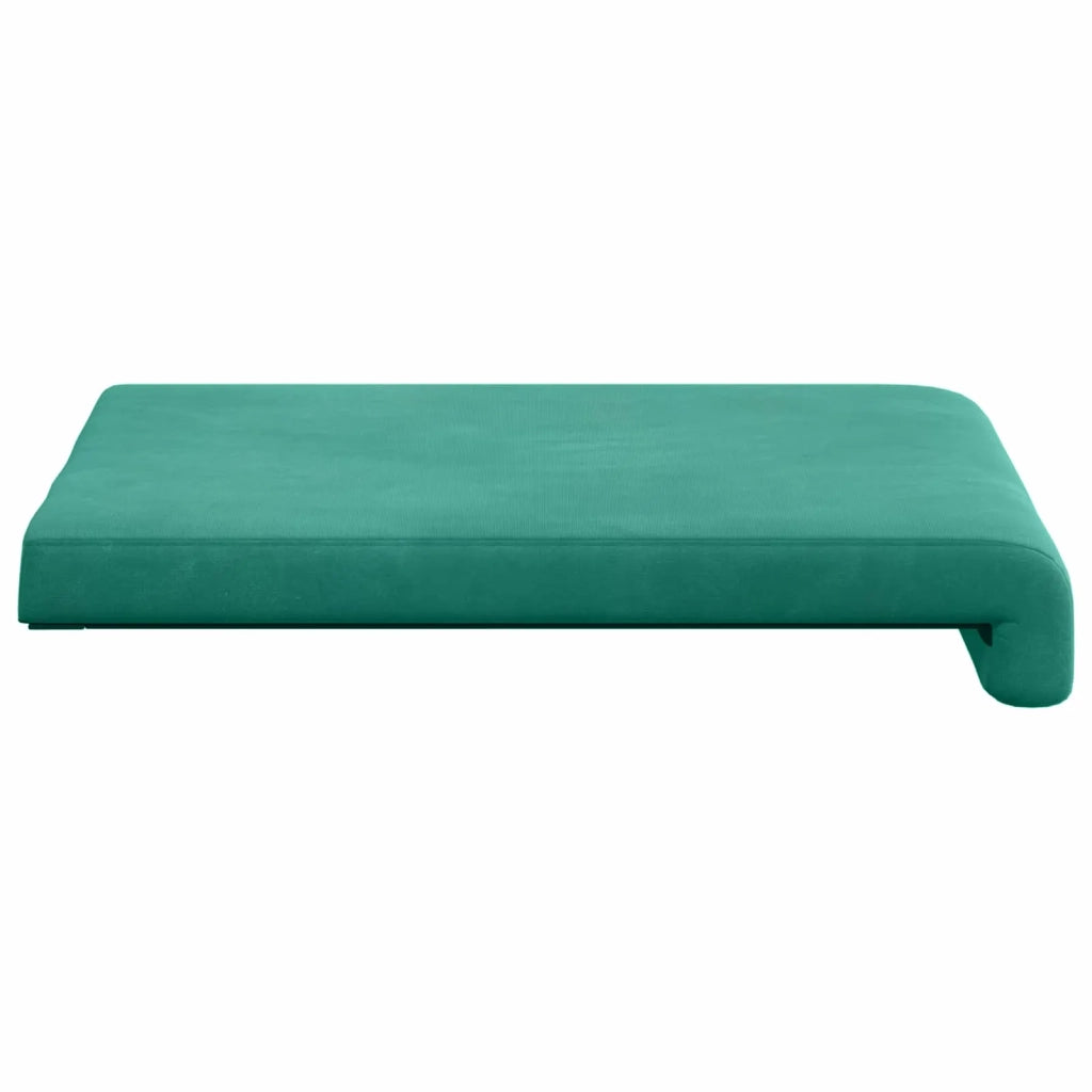 Cuscino per panchina 2 pcs Velluto Turchese Profondità 35 cm 42043031