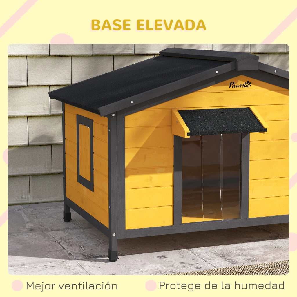 Casetta per Cani ¨C Minimal ¨C Legno Naturale 97x72x65 cm