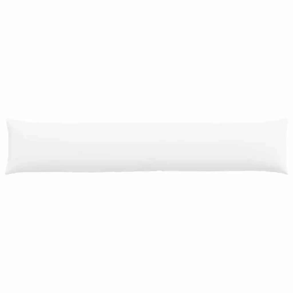 Cuscini da Divano 2 pz | Cuscini per sedie Bianco 200 x 40 cm Tessuto