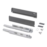 Cassetto esterno Vertex con regolazione 3D altezza 178mm, 40kg, profondità 400mm, Acciaio, Verniciato bianco