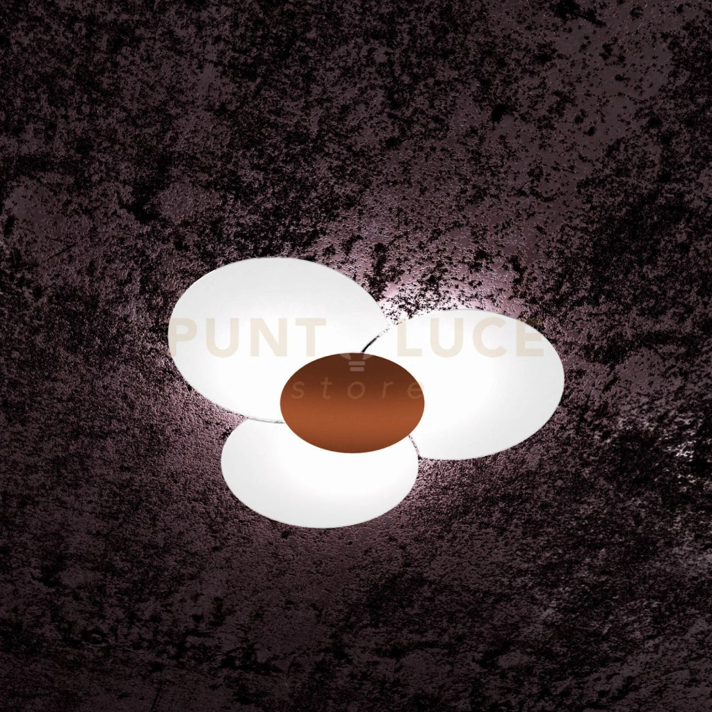 CLOVER APPLIQUE-PLAFONIERA D.70 CM 6 LUCI CORTEN 1114-70-CO