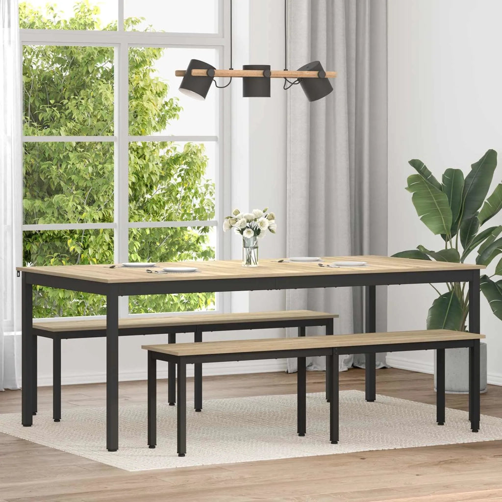 Tavoli da pranzo 2 pcs 200 x 100 x 75 cm Legno multistrato 3415385