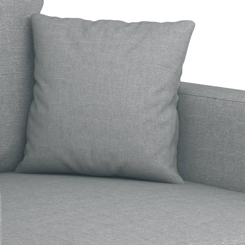 Set Divani 3 pz con Cuscini Grigio Chiaro in Tessuto 3201632