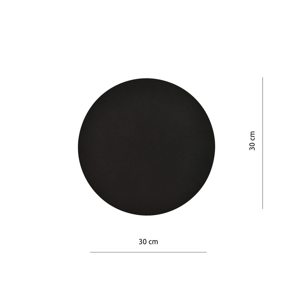 Applique Emibig FORM 2 nera 1xG9 in acciaio 30cm IP20